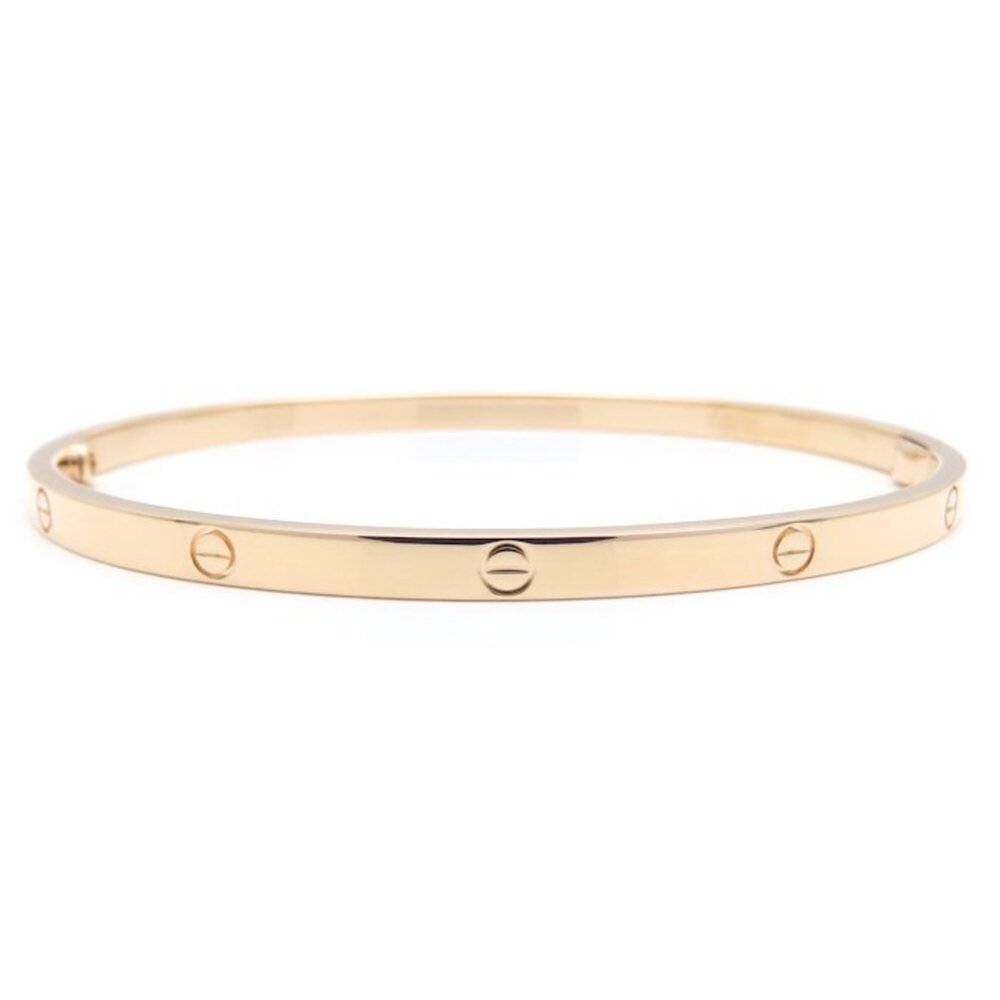 CARTIER Love Bracelet Bangle SM #19 18KPG Women's 295502